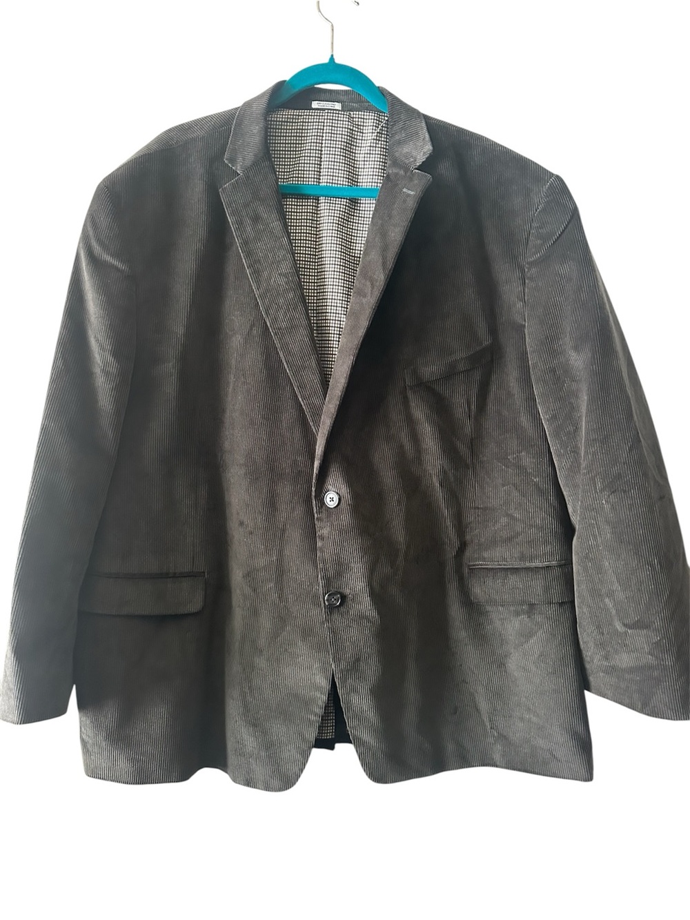 Saddlebred Dark Charcoal Corduroy Sport Coat